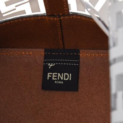 Fendi TPU FF Vitello Aura F is Fendi Grande Mon Tresor Bucket Bag White Cuoio 10 of 10