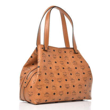 MCM Visetos Large Hobo Cognac 3 of 10