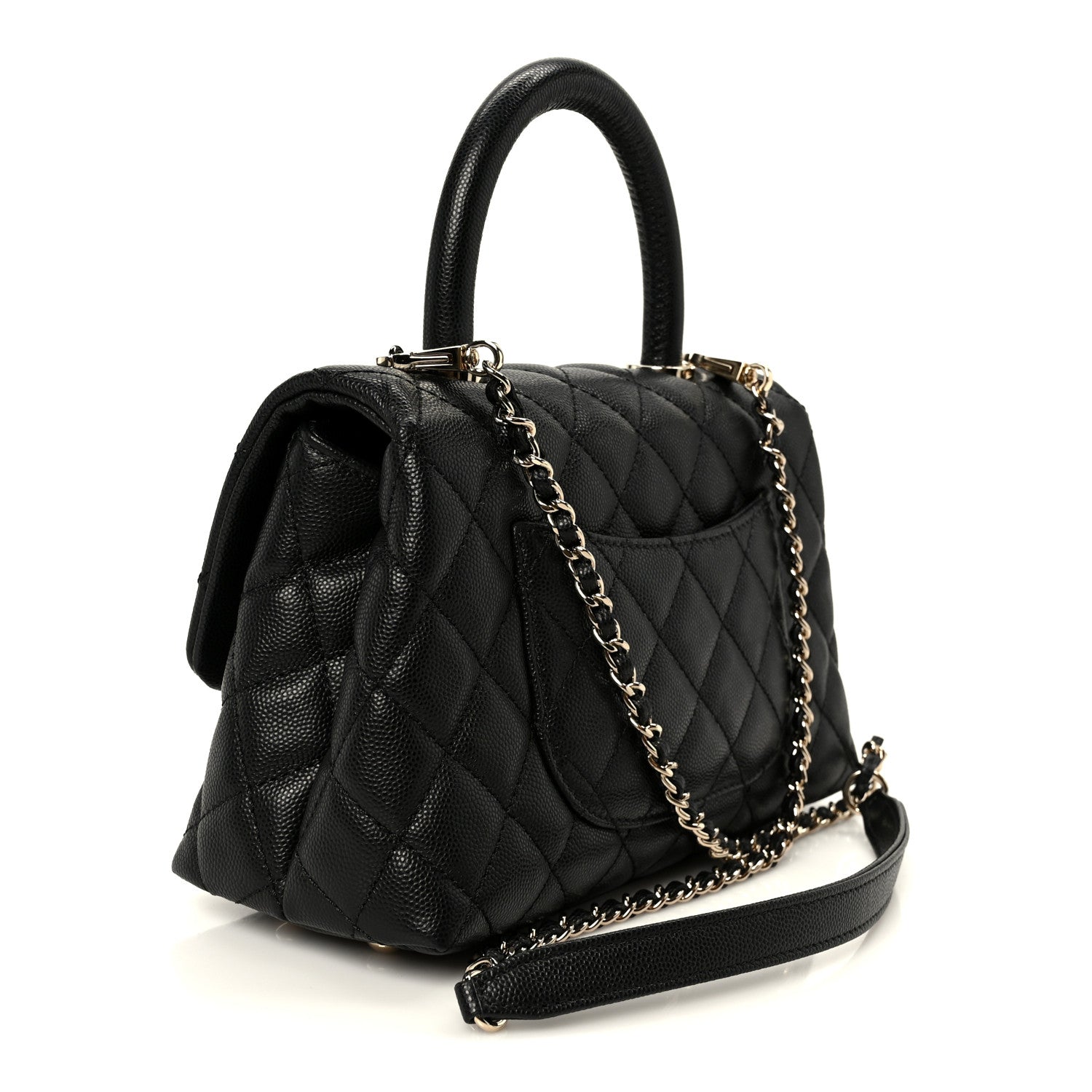 Chanel Caviar Quilted Mini Coco Handle Flap Black 3 of 11