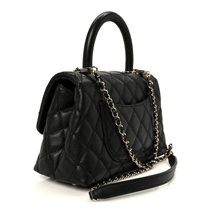 Chanel Caviar Quilted Mini Coco Handle Flap Black 3 of 11