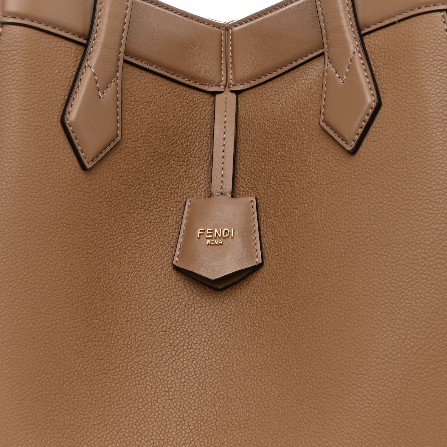 Fendi Vitello Cher Grace Large Fendi Origami Sand 10 of 12