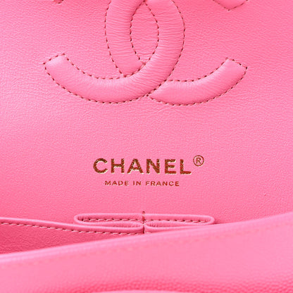 Chanel Caviar Quilted Medium Double Flap Pink 6 of 9