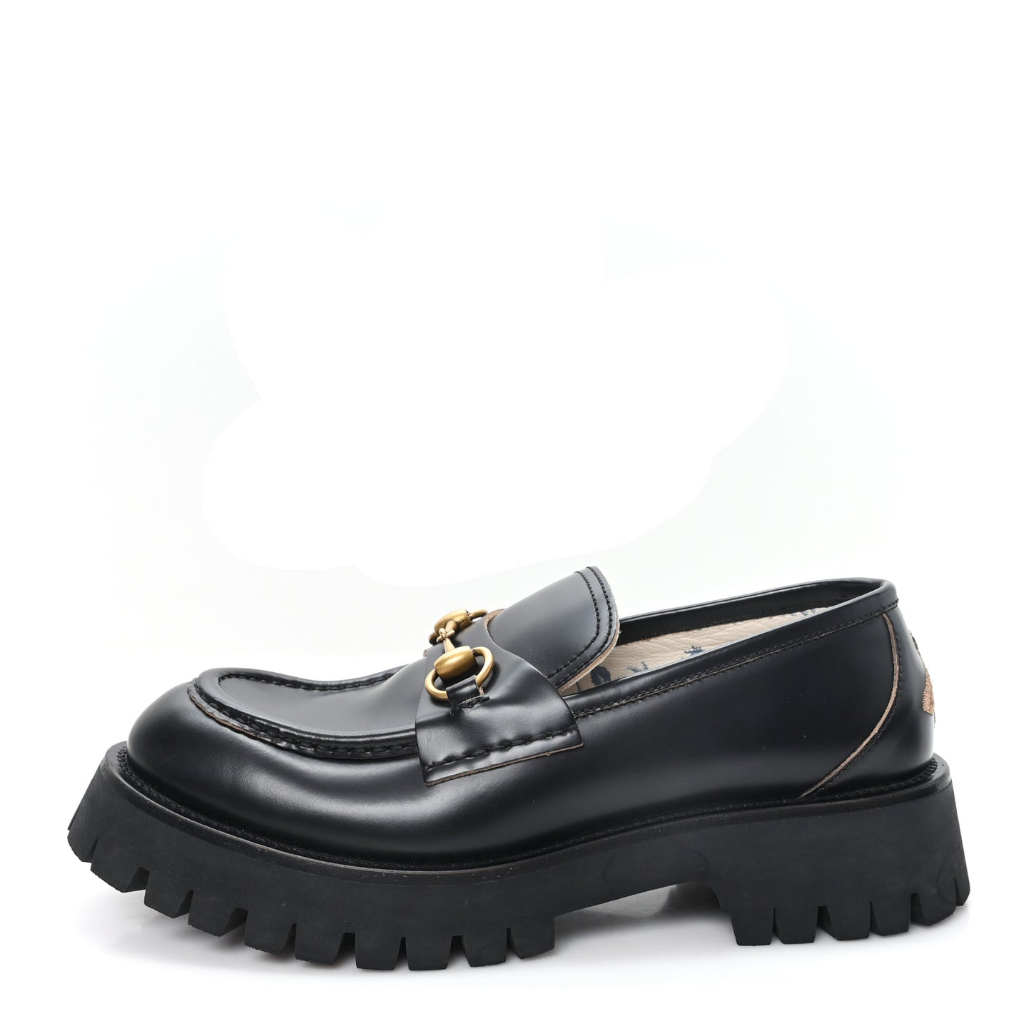 Cordovan Lux Womens Harald Horsebit 25mm Platform Loafers 40 Black