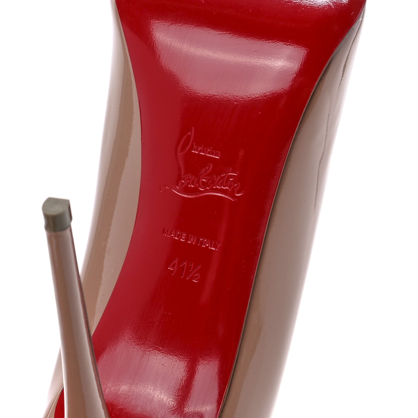 Patent Pigalle Follies 100 Pumps 41.5 Nude