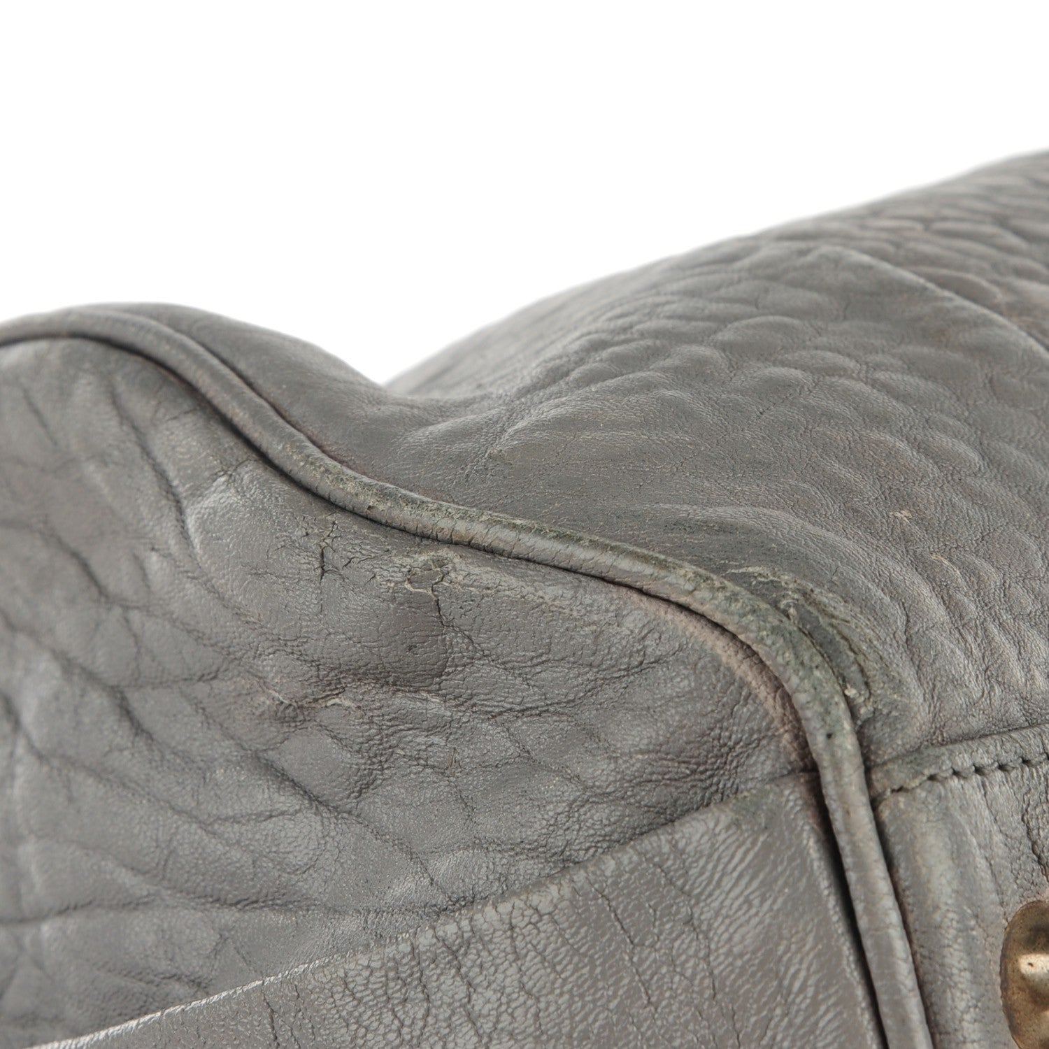 Alexander Wang Pebbled Lambskin Rocco Oyster Silver Hardware 12 of 14