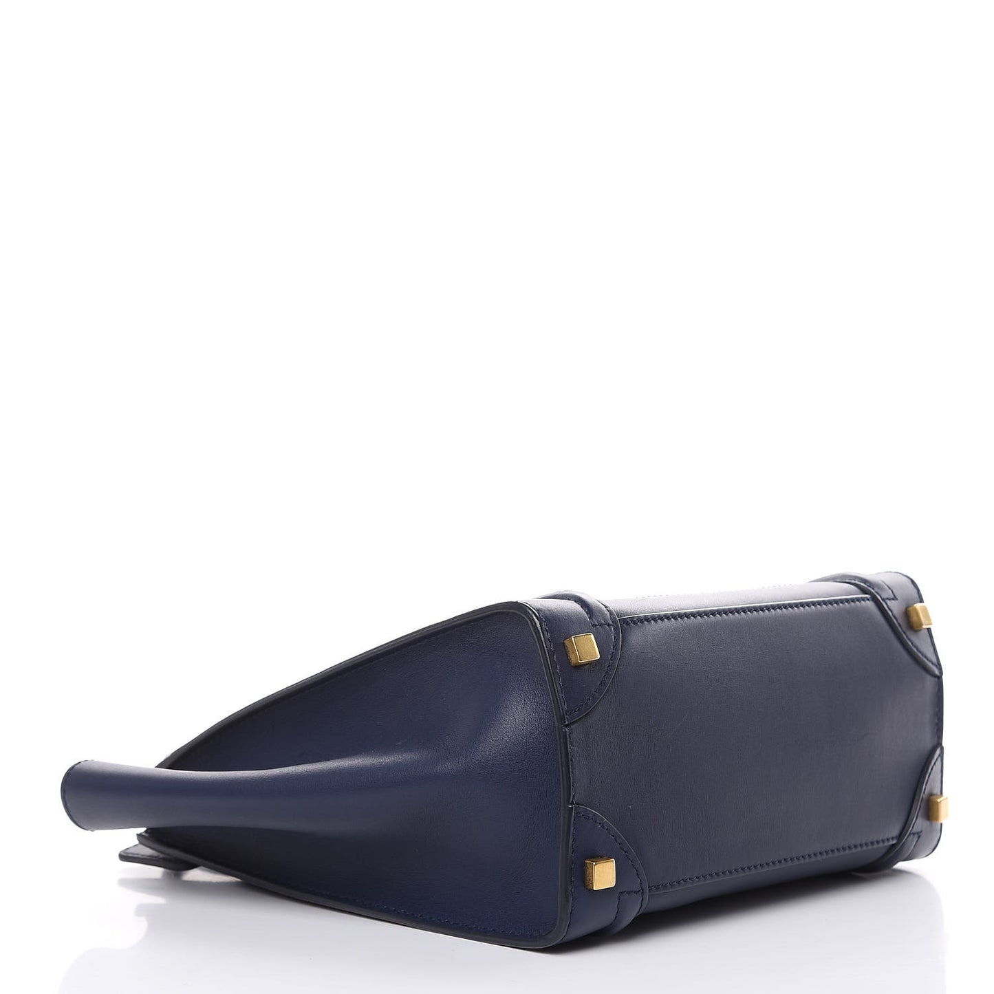 Smooth Calfskin Micro Luggage Navy Blue
