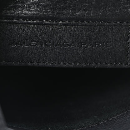 Balenciaga Metallic Calfskin Milkyway Papier Crossbody Bag Black 6 of 10
