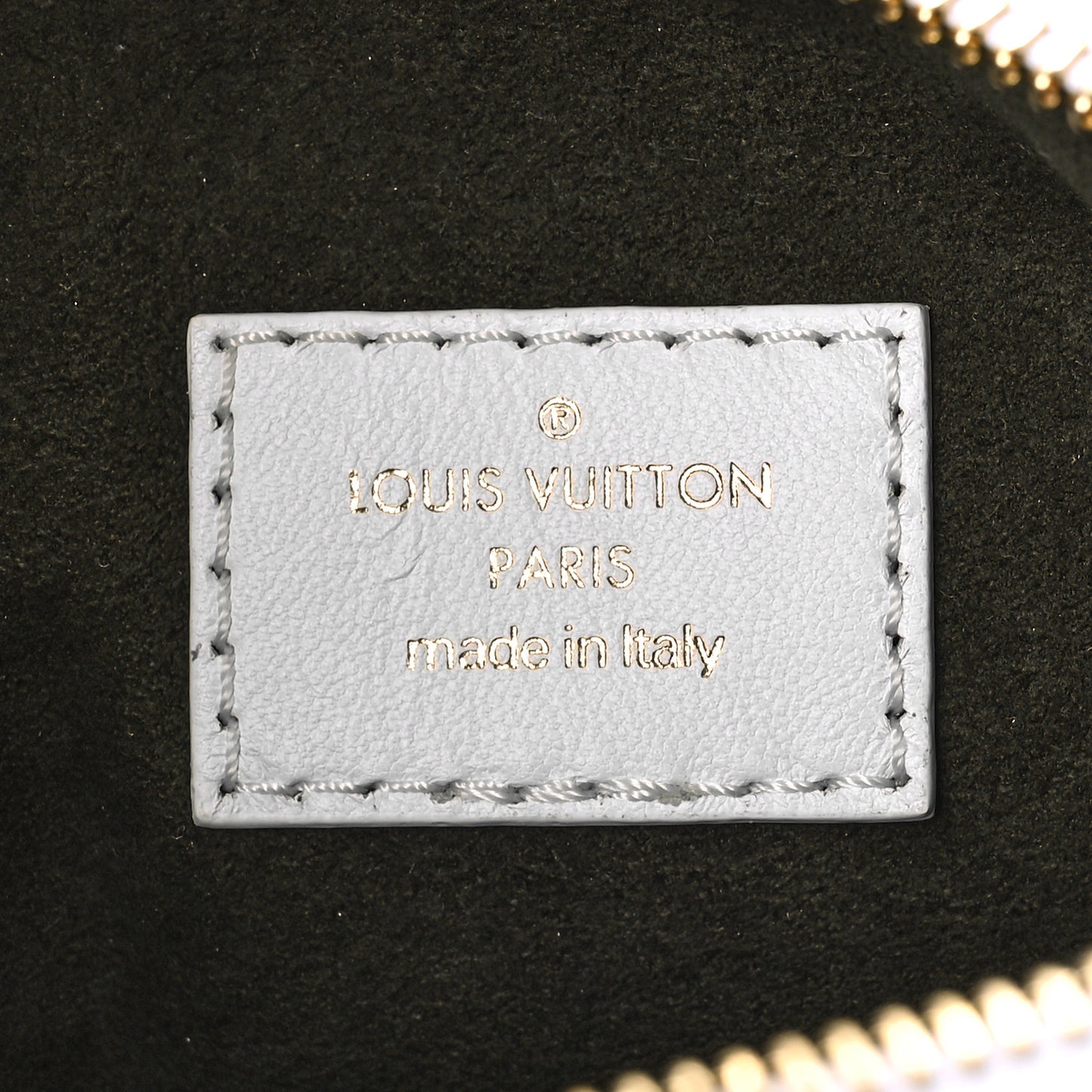 Lambskin Embossed Monogram Coussin BB White