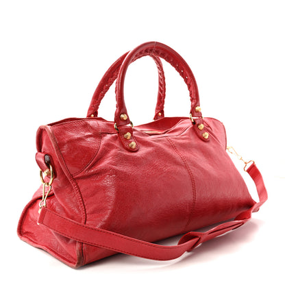 Balenciaga Agneau Giant 12 Gold Hardware Part Time Rouge Cardinal 4 of 11