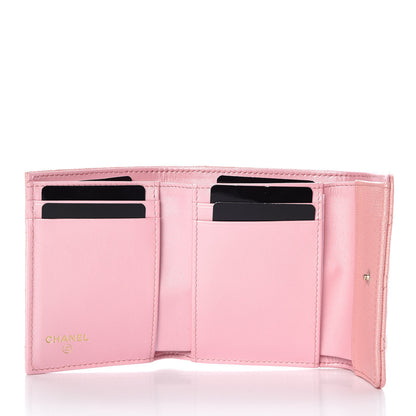 Chanel Iridescent Caviar Quilted Small Flap Wallet Rose Pink 5 of 9
