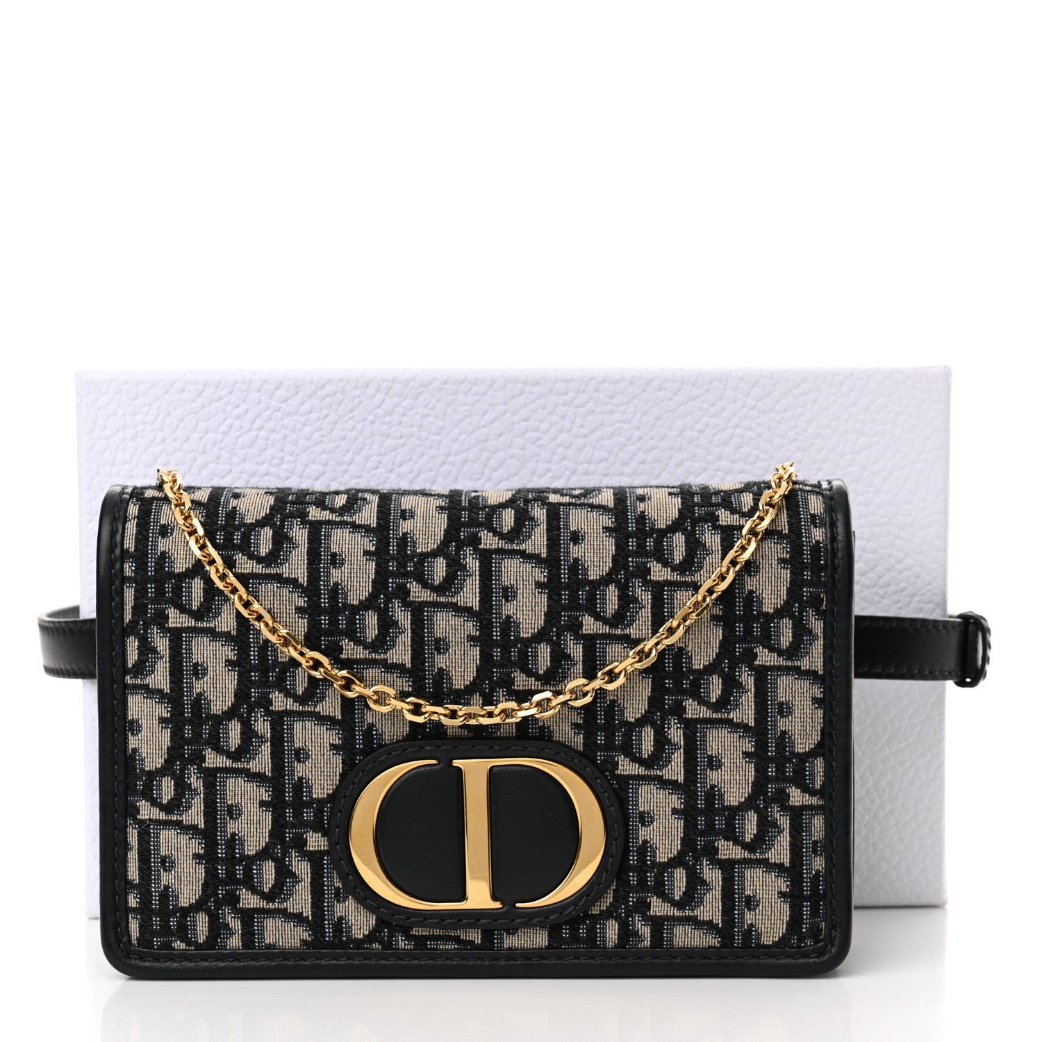 Christian Dior Oblique 30 Montaigne 2-In-1 Pouch Blue 13 of 13
