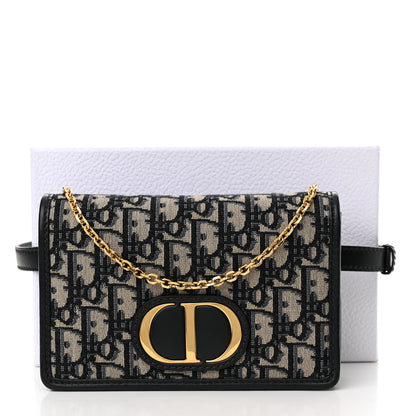 Christian Dior Oblique 30 Montaigne 2-In-1 Pouch Blue 13 of 13