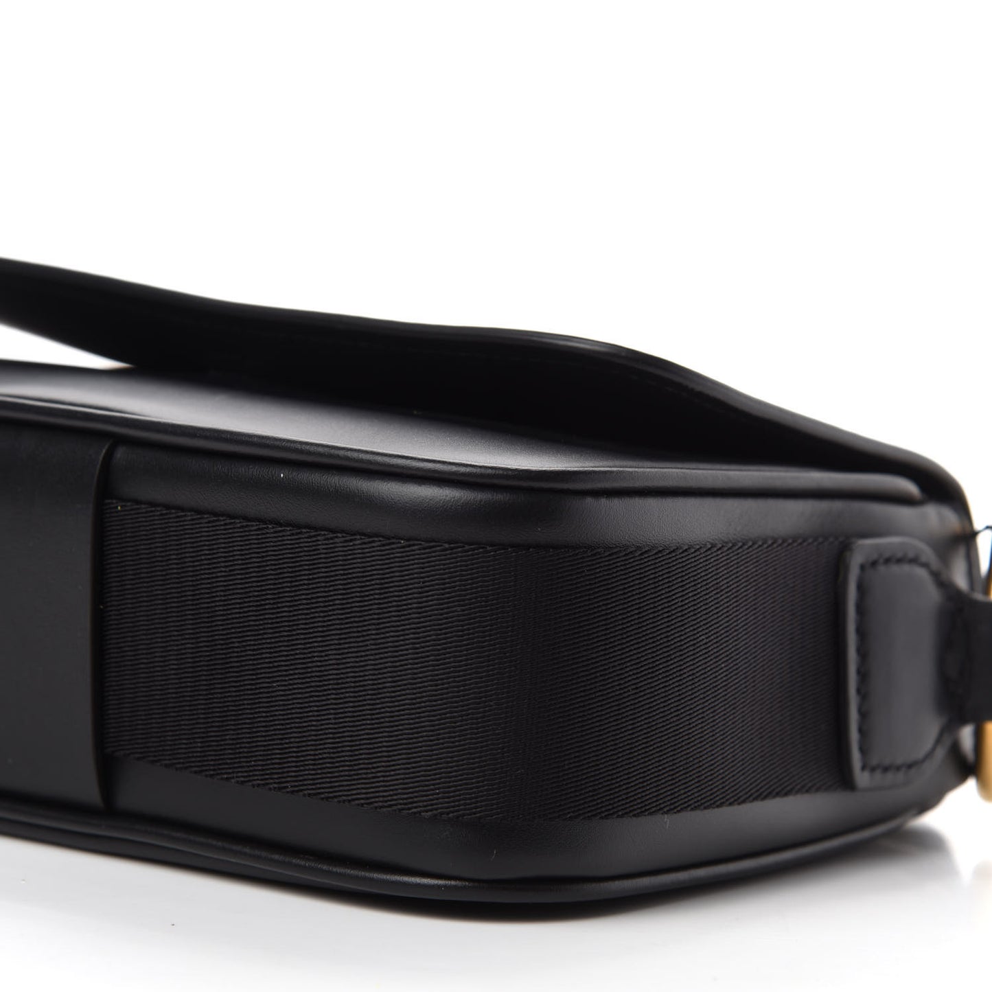 Vitello Flap Shoulder Bag Black