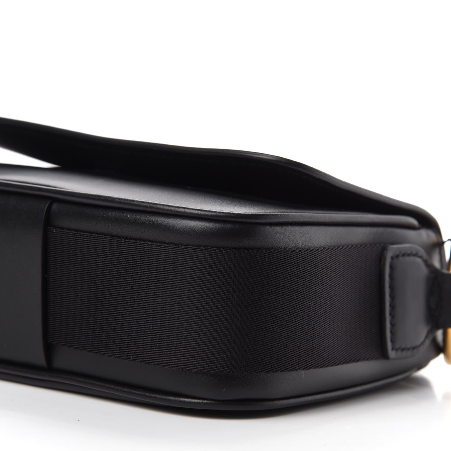 Prada Vitello Flap Shoulder Bag Black 7 of 11