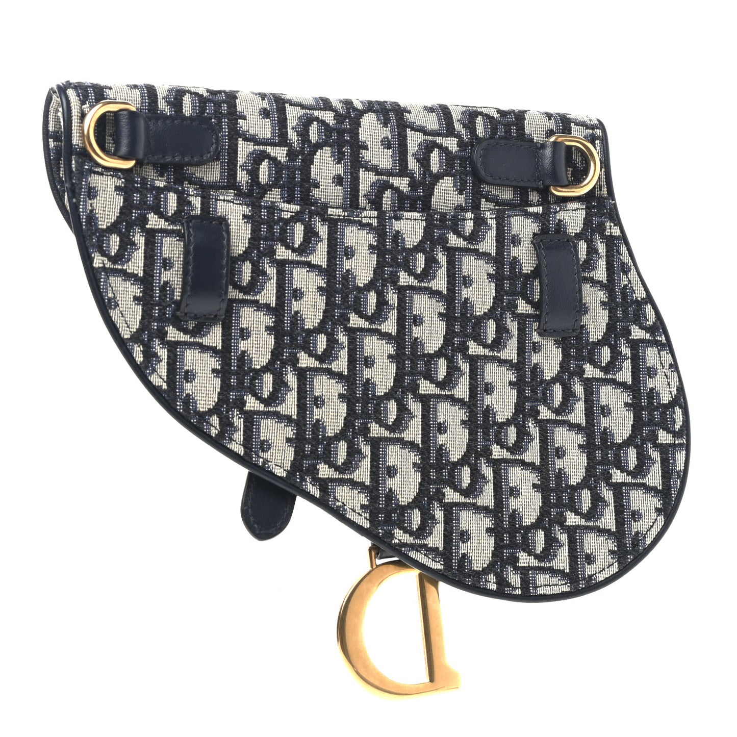Oblique Saddle Belt Pouch Blue