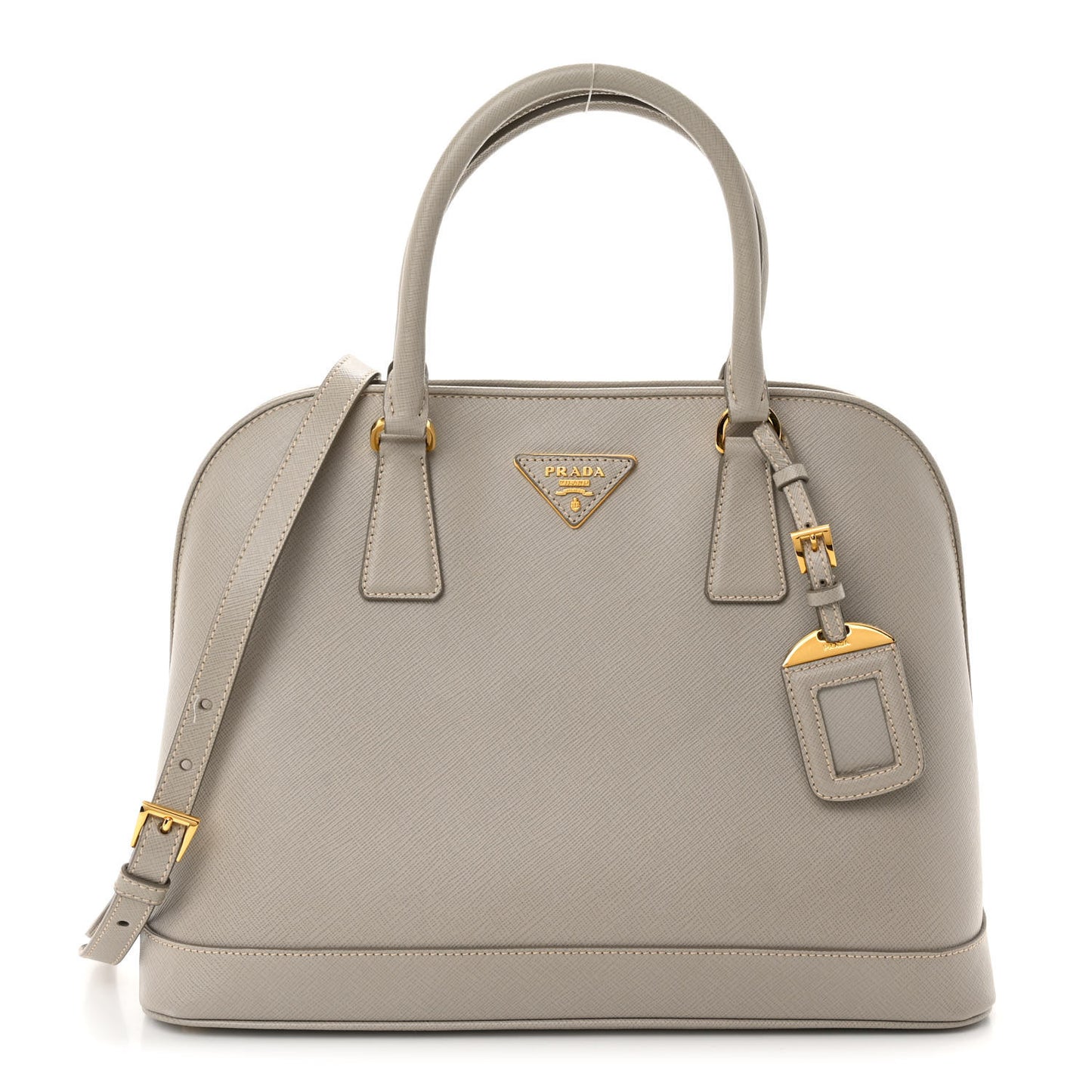 Saffiano Lux Medium Promenade Tote Argilla