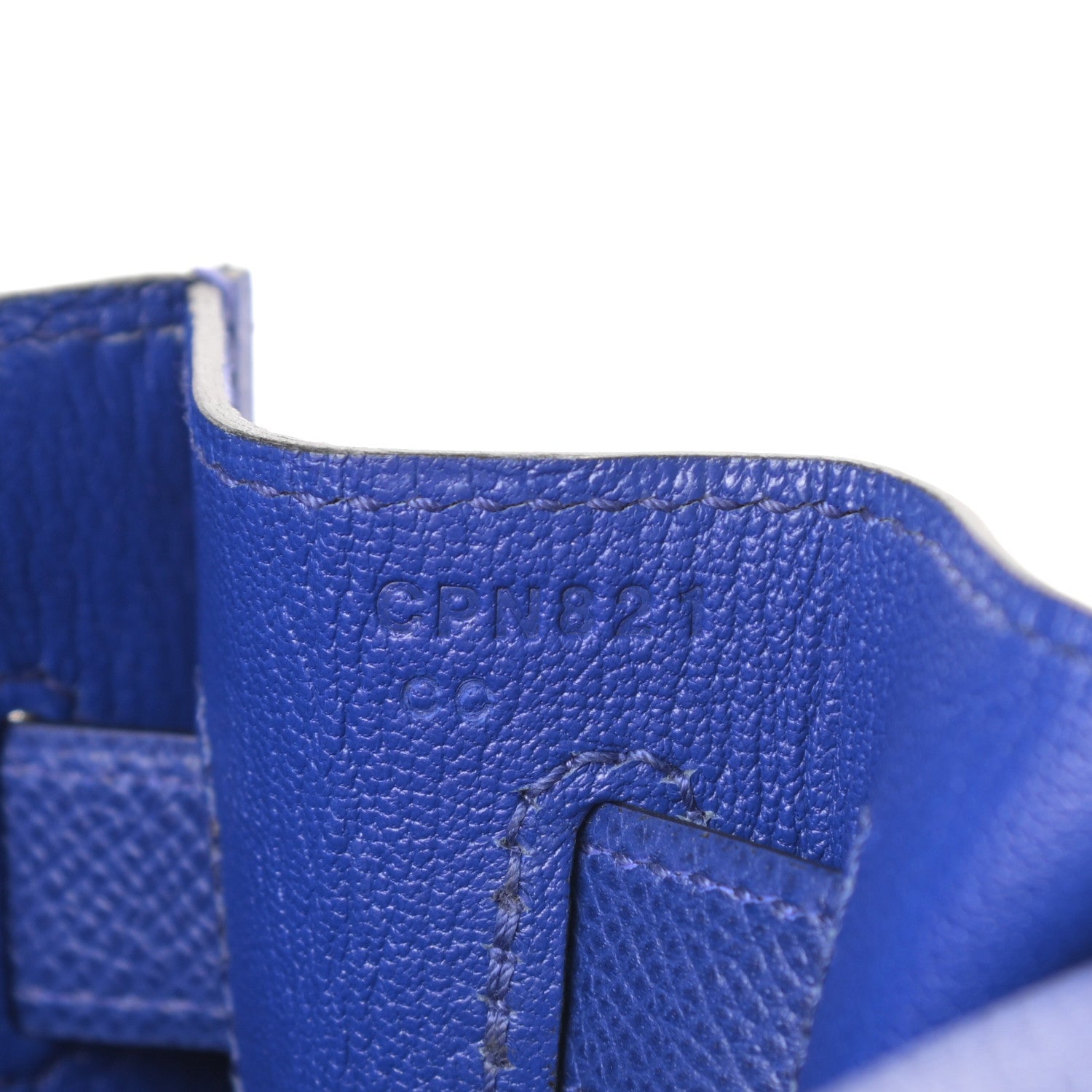 Hermes Epsom Kelly Sellier 32 Bleu Electrique 7 of 12