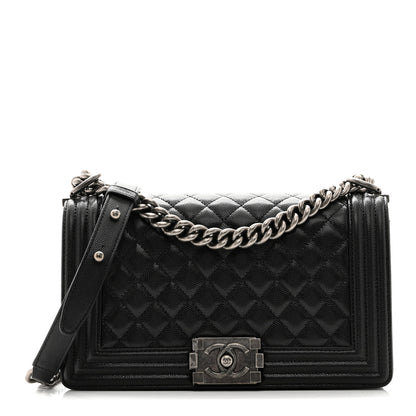 Chanel Caviar Quilted Medium Boy Flap Black 1 of 10
