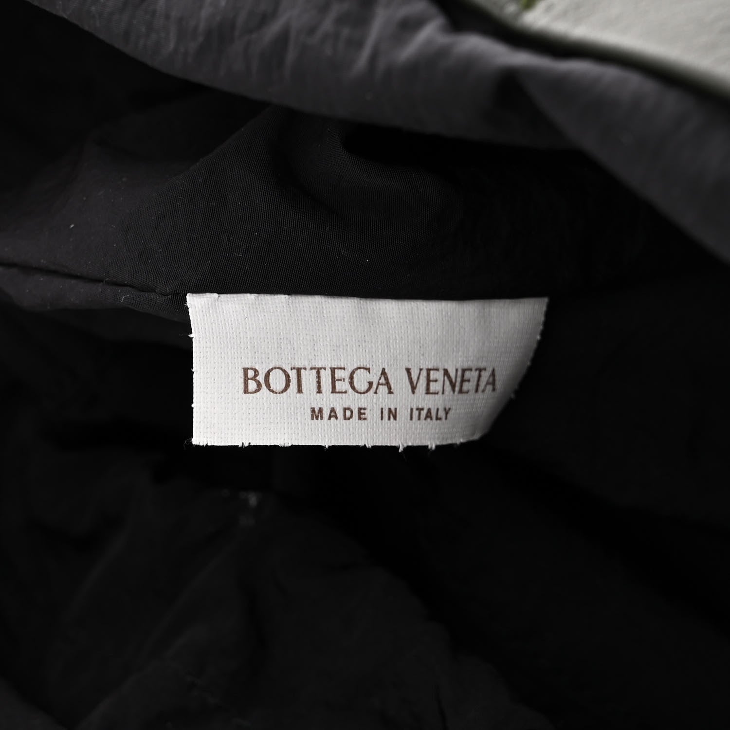 Bottega Veneta Smooth Calfskin Nylon Drawstring Bucket Bag Green 7 of 12