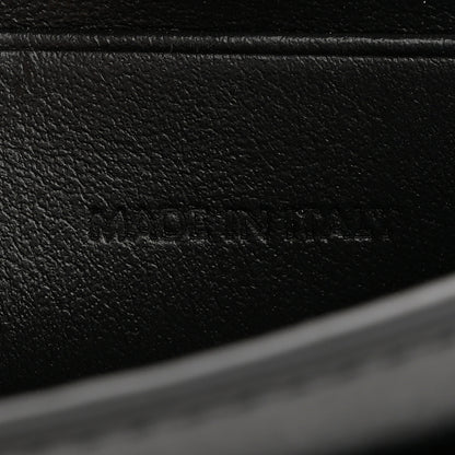 Celine Shiny Calfskin Triomphe Flap Card Holder Black 7 of 9