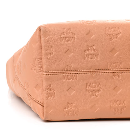 MCM Calfskin Ottomar Monogram Medium Klara Hobo Sandstone 6 of 9
