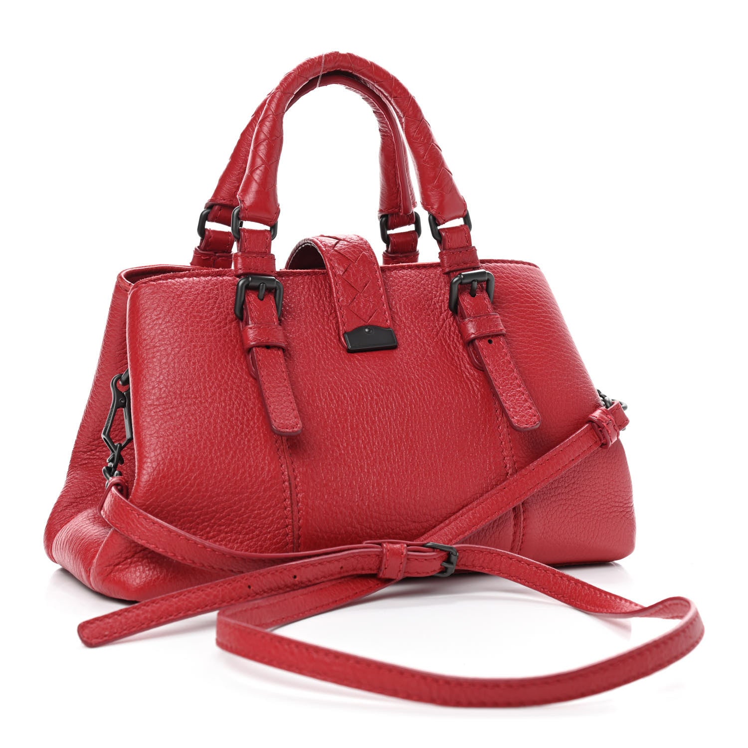 Bottega Veneta Cervo Small Roma Tote China Red 3 of 10