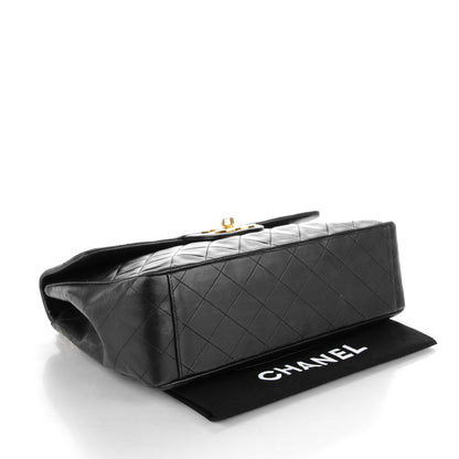 Chanel Lambskin Quilted XL Jumbo Single Flap Black 4 of 10
