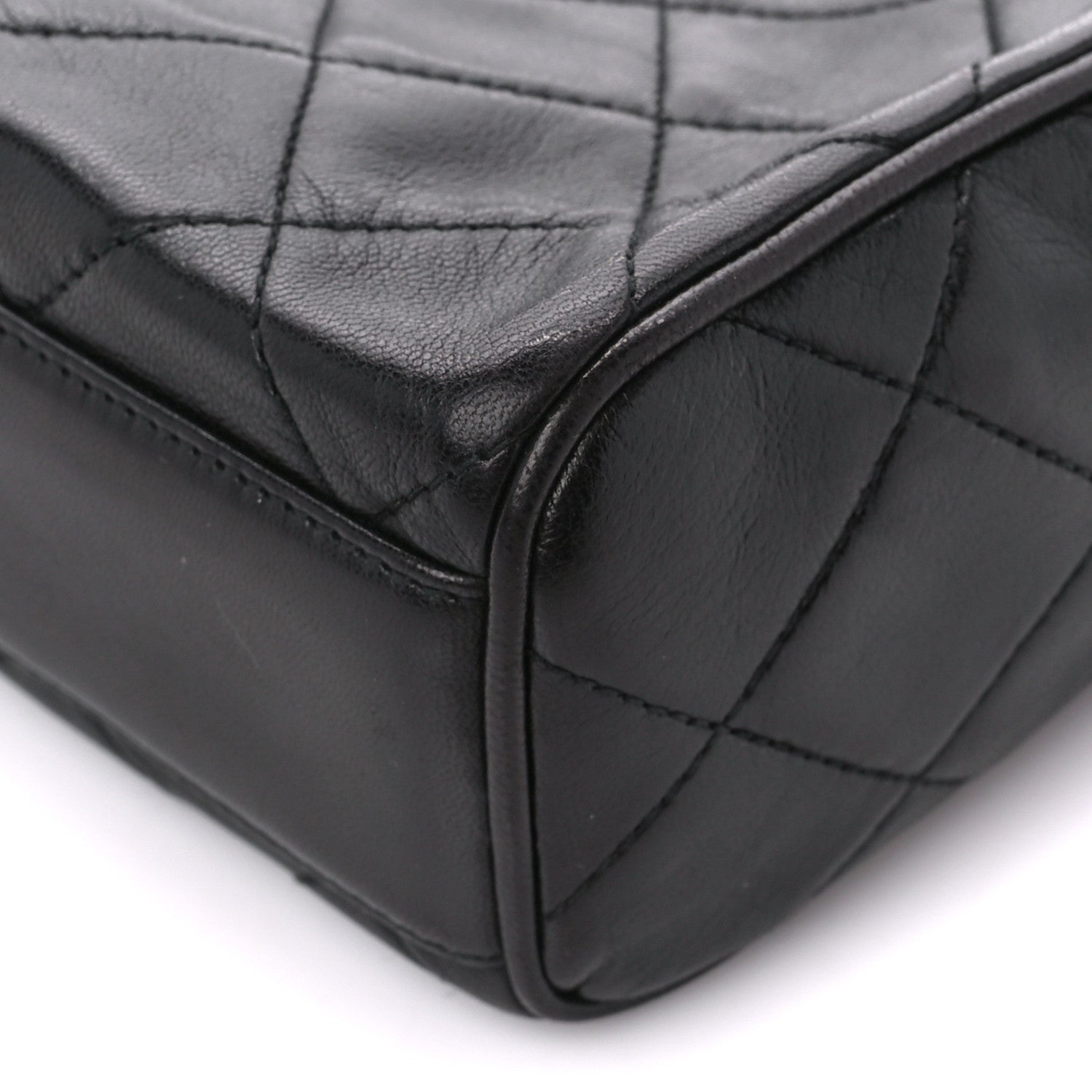 Chanel Lambskin Quilted CC Tassel Camera Case Black 11 of 11