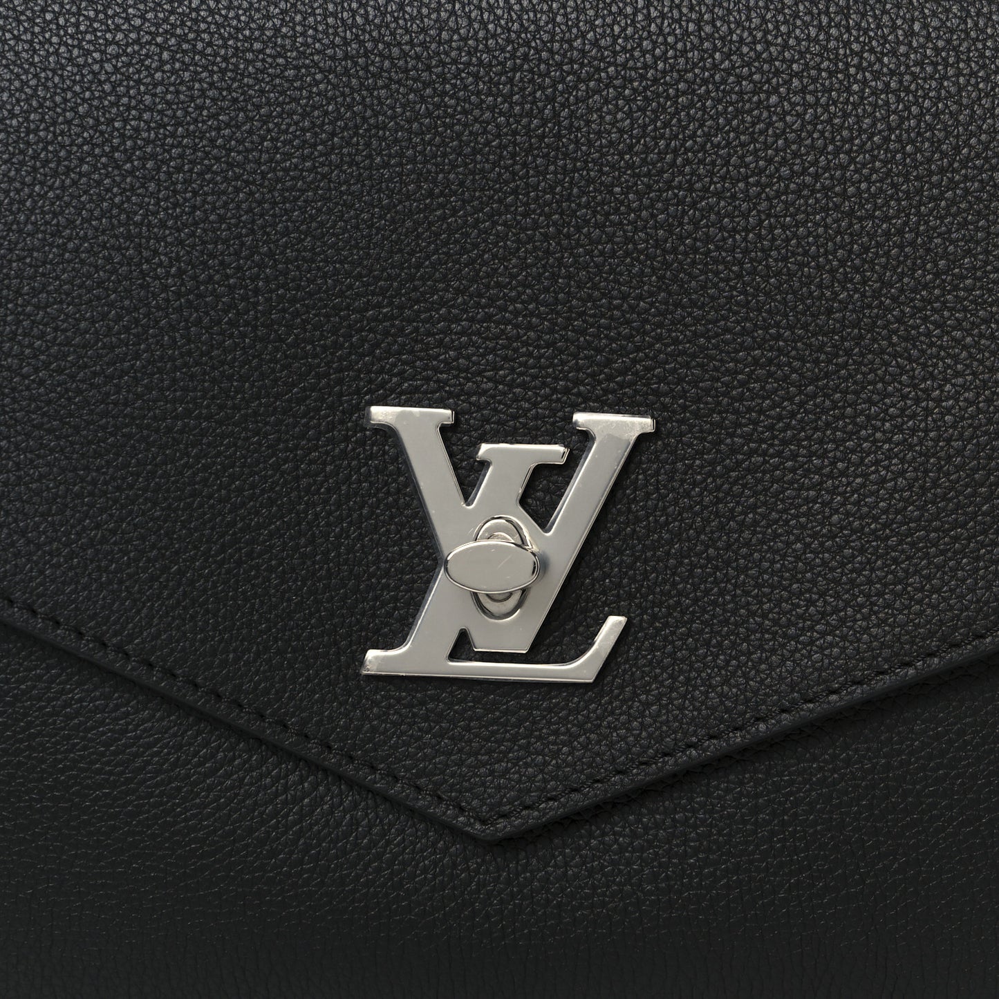 Soft Calfskin My Lockme Top Handle Black
