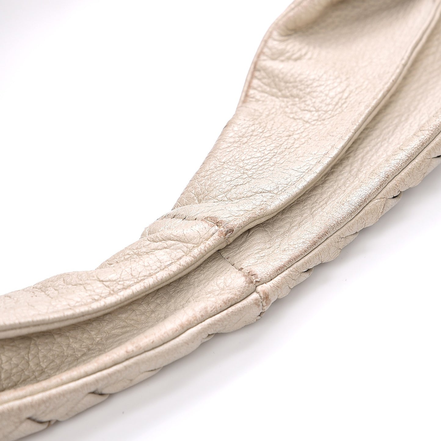 Cervo Deerskin Large Hobo Bianco White