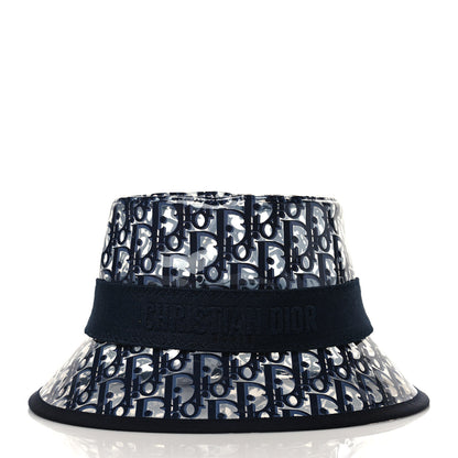Christian Dior PVC Oblique Bob French Bucket Hat 58 Bleu 2 of 7