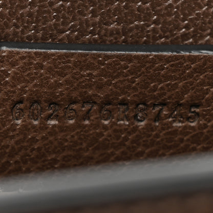 Gucci GG Supreme Monogram Textured Dollar Calfskin Web Mini Ophidia Chain Shoulder Bag Beige Ebony New Acero 8 of 9