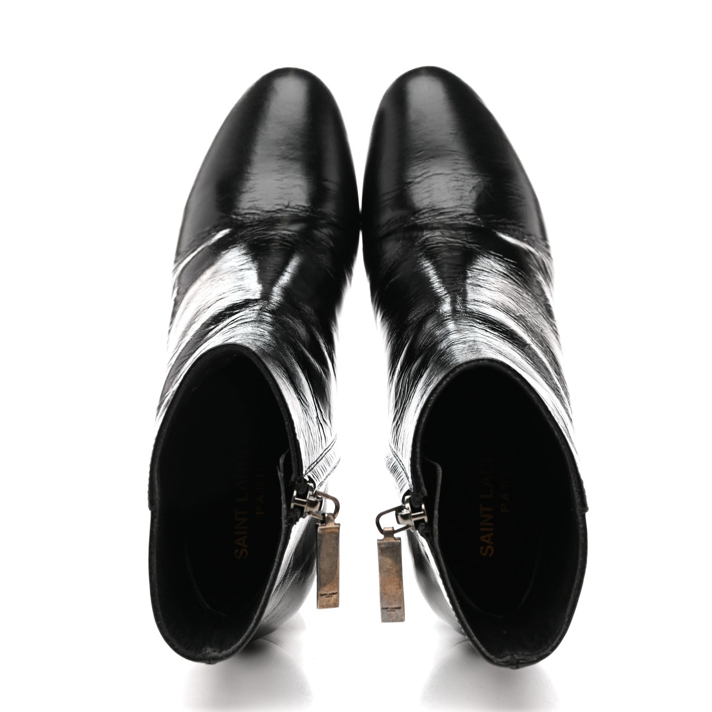 Calfskin Loulou 70 Uniform Ankle Boots 36 Black