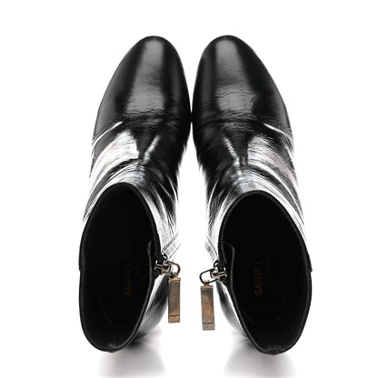 Saint Laurent Calfskin Loulou 70 Uniform Ankle Boots 36 Black 2 of 13
