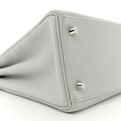 Hermes Taurillon Clemence Kelly Retourne 28 Bleu Pale 9 of 12