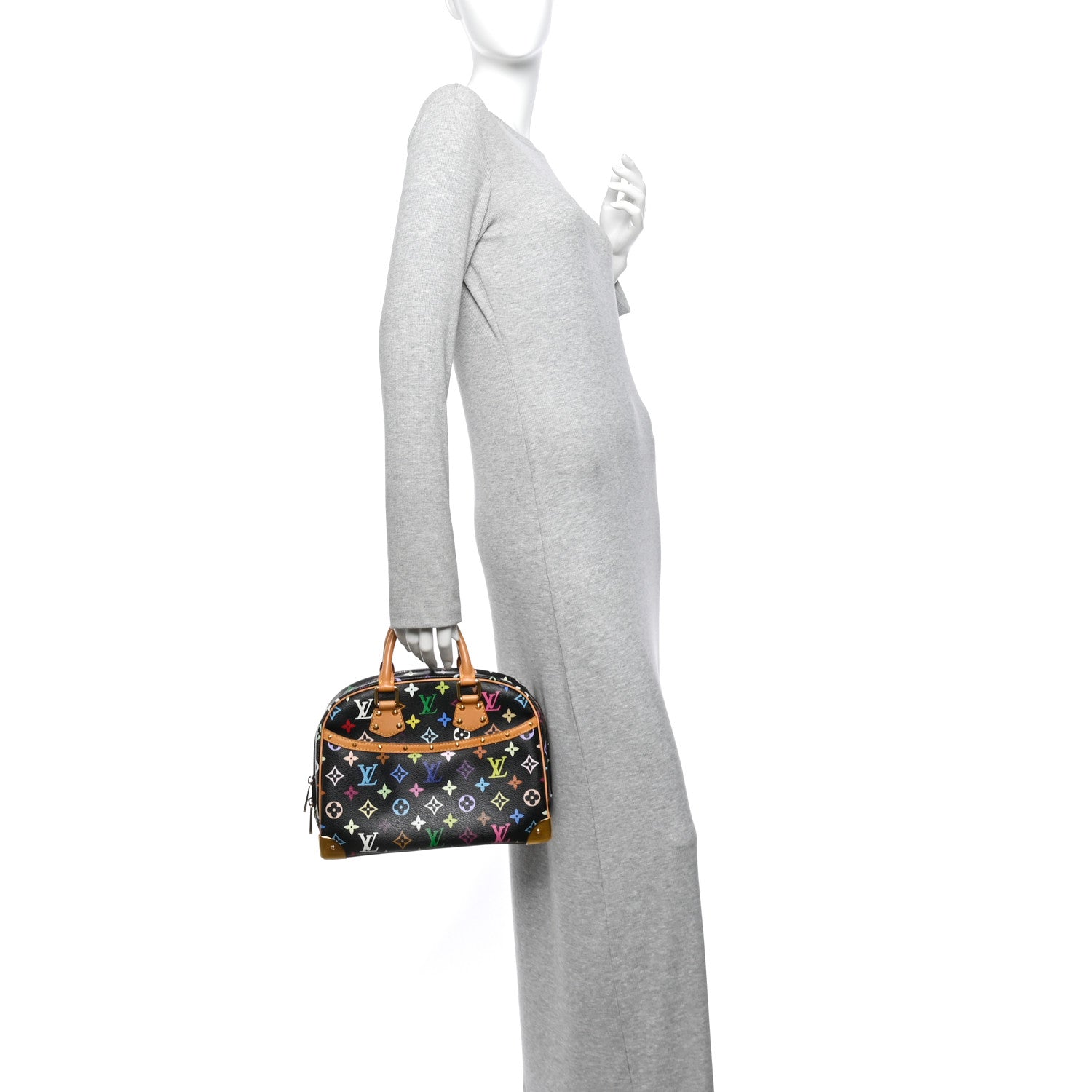 Louis Vuitton Monogram Multicolor Trouville Black 2 of 10