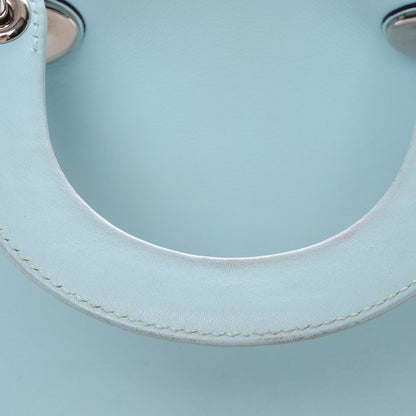 Christian Dior Calfskin Small Diorissimo Tote Blue 8 of 15