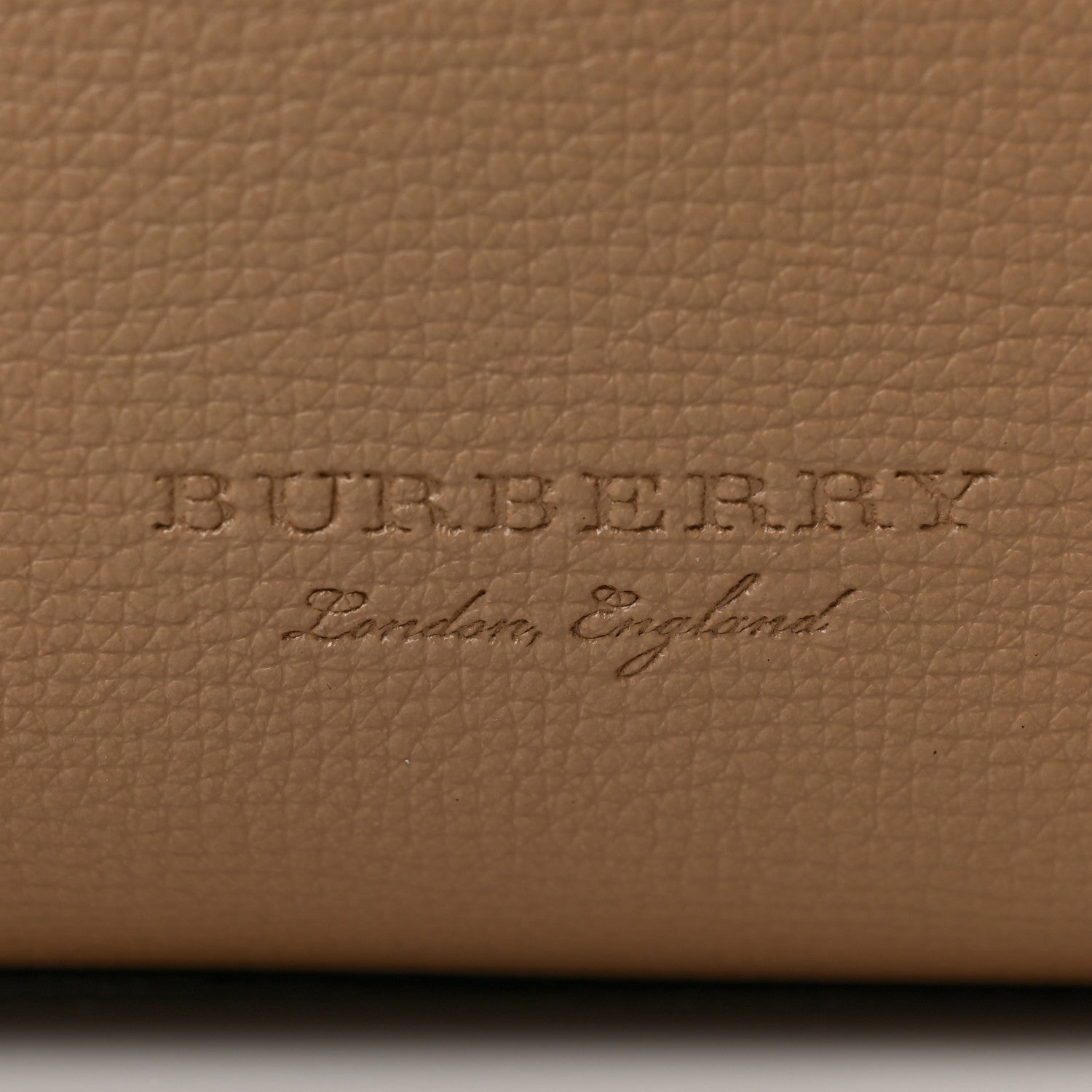 Burberry Grainy Calfskin Haymarket Check Small Reversible Tote Mid Camel 11 of 16