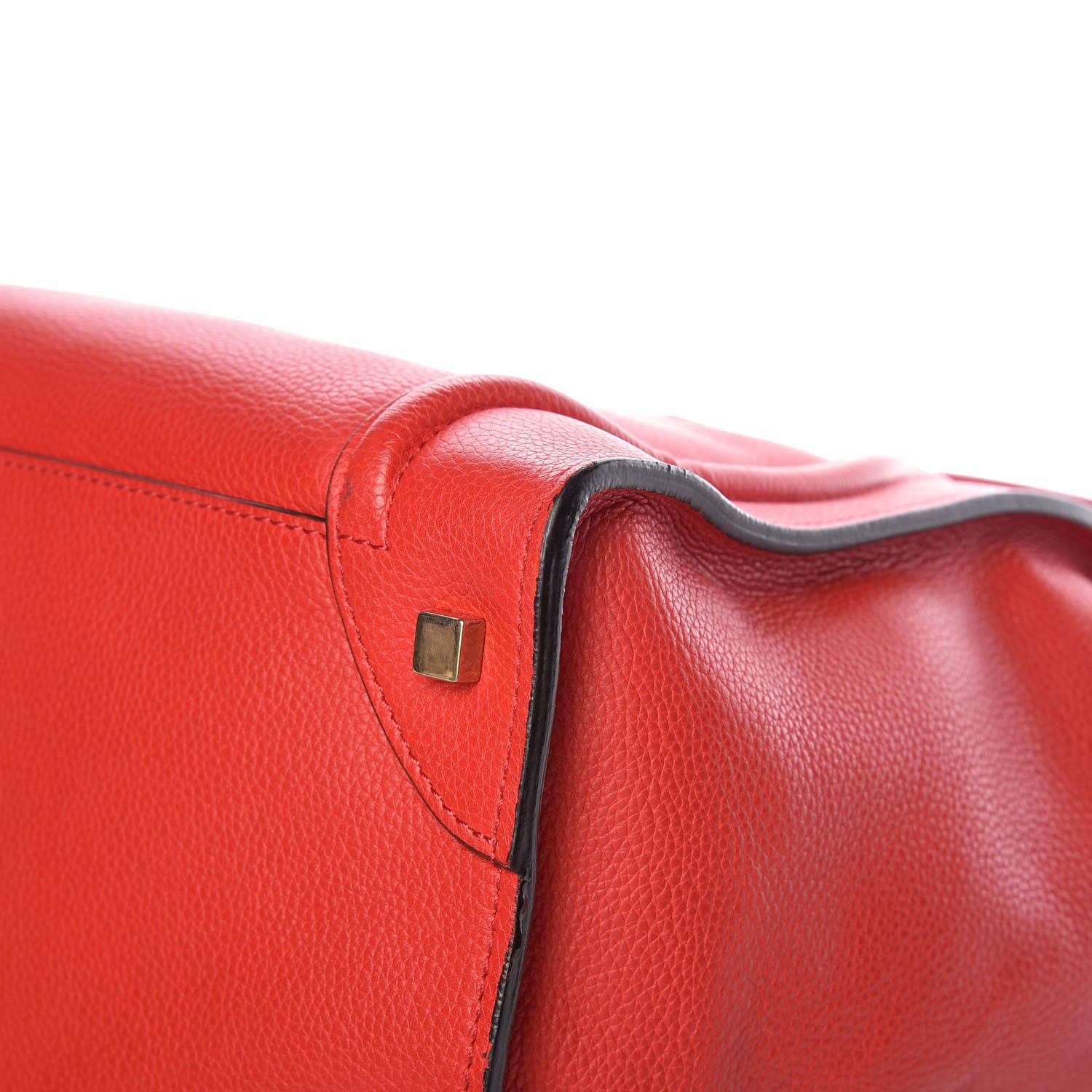 Celine Pebbled Calfskin Mini Luggage Red 11 of 17