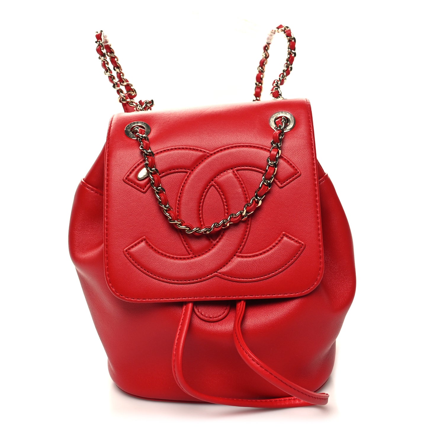 Lambskin CC Mania Backpack Red