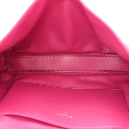 Saint Laurent Smooth Calfskin Suede Medium Reversible Monogram Kate Satchel Rose Rubis 5 of 12