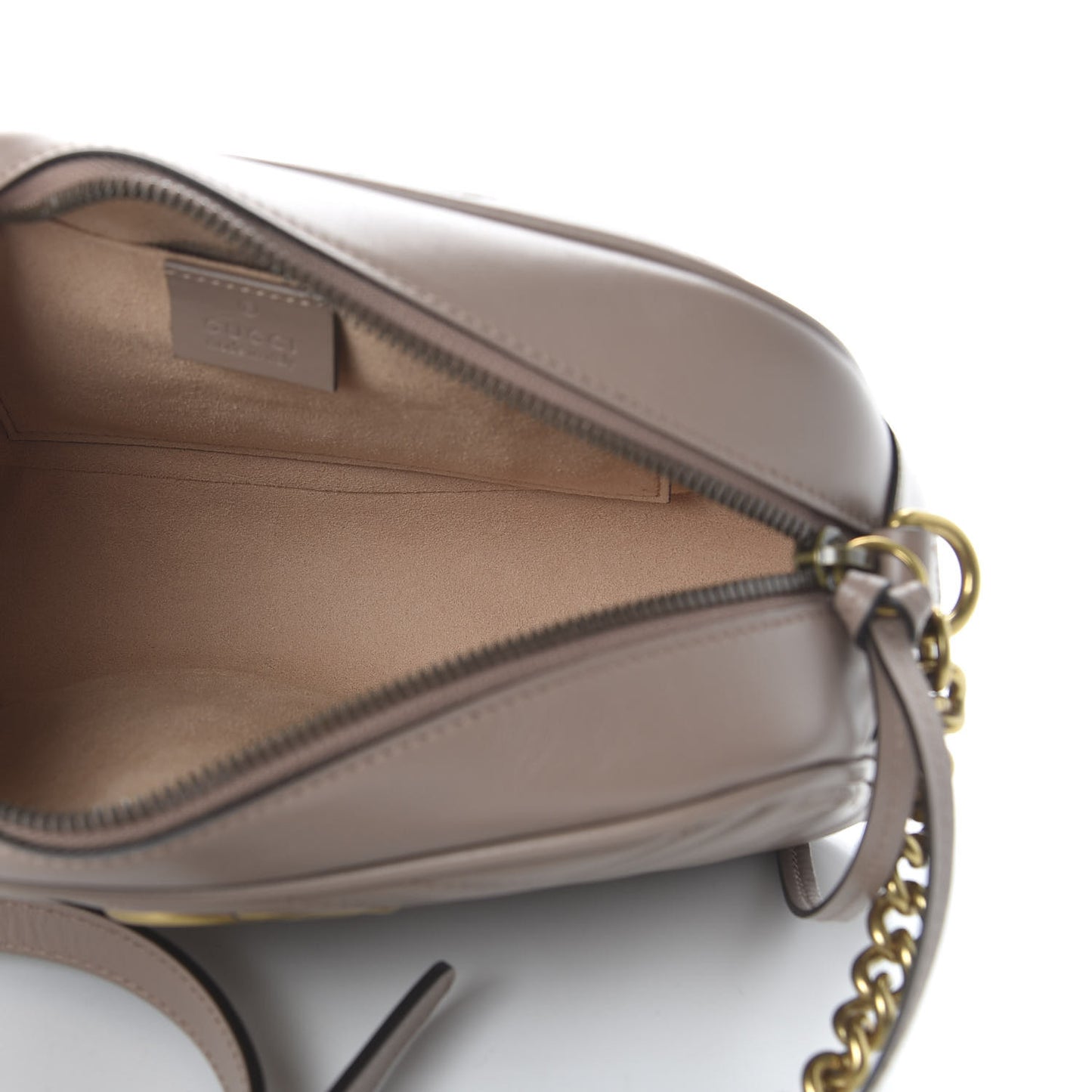 Calfskin Matelasse Small GG Marmont Chain Shoulder Bag Porcelain Rose