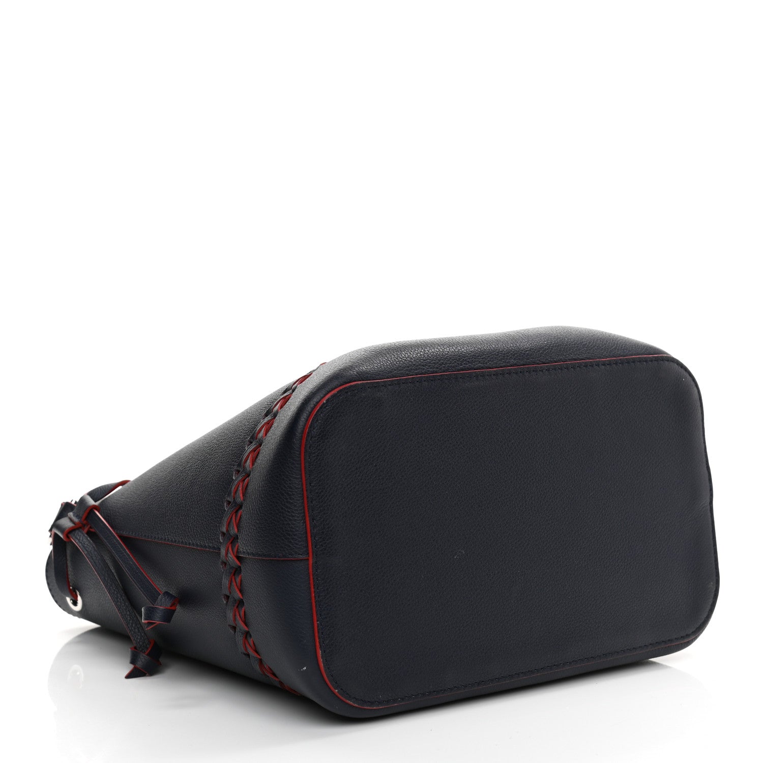 Louis Vuitton Soft Calfskin Braided Lockme Bucket Marine Rouge 4 of 10