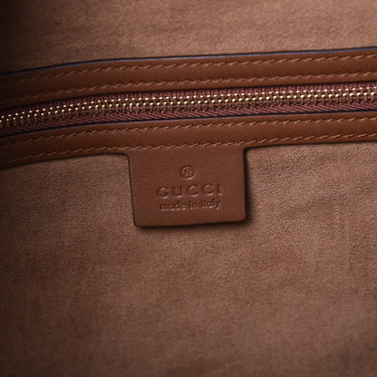 Gucci GG Supreme Monogram Large Linea A Hobo Light Brown 6 of 7