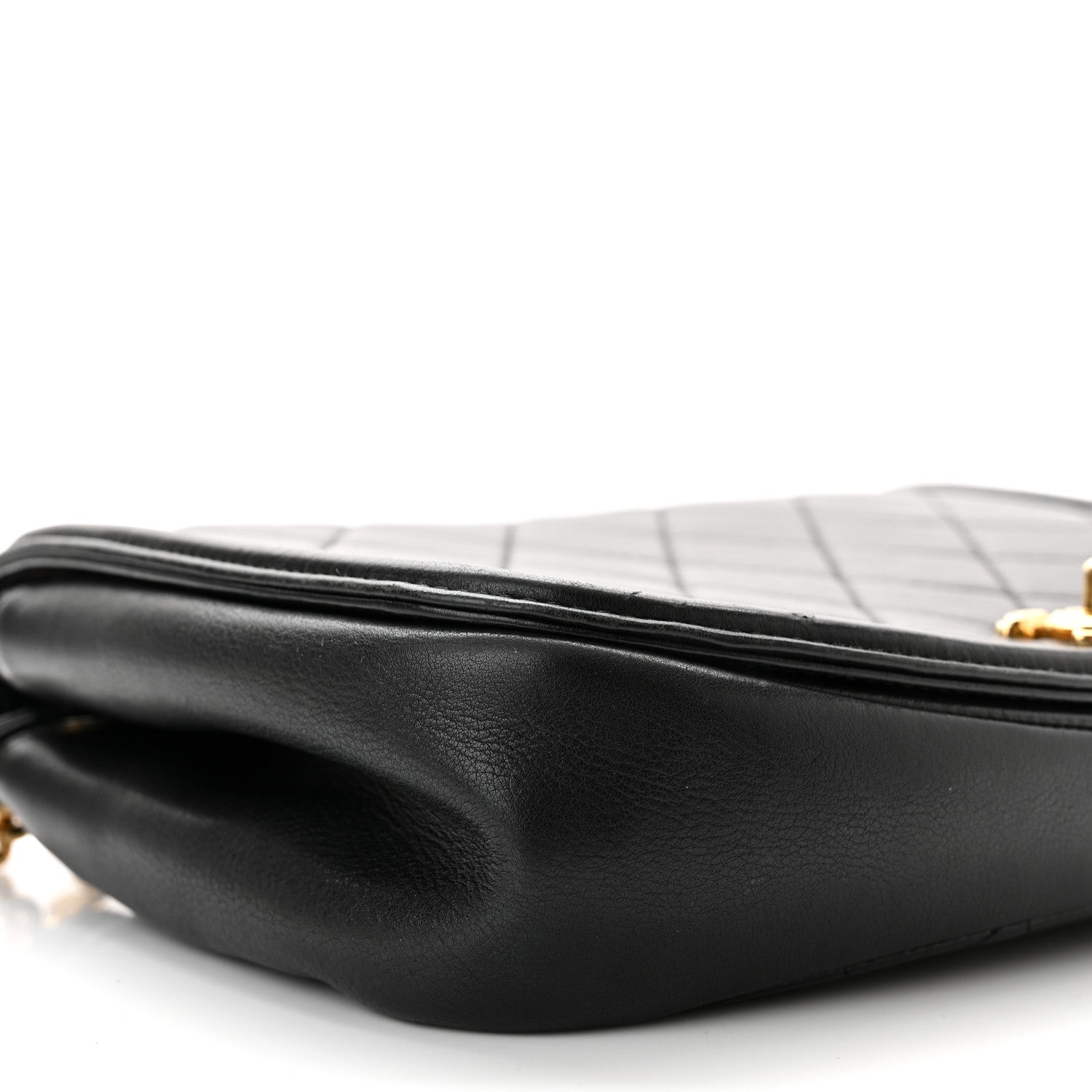 Chanel Calfskin Quilted Underline Flap Black 9 of 10