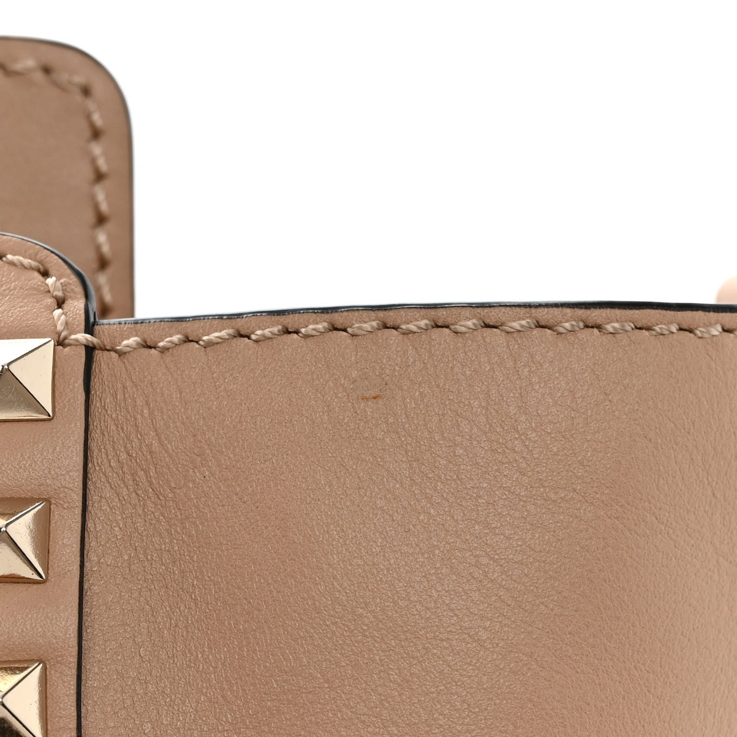 Valentino Garavani Vitello Butterfly Embellished Medium Rockstud Tote Camel Rose Multicolor 12 of 13