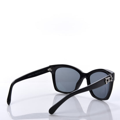 Chanel CC Butterfly Signature Sunglasses 5313 Black 4 of 8