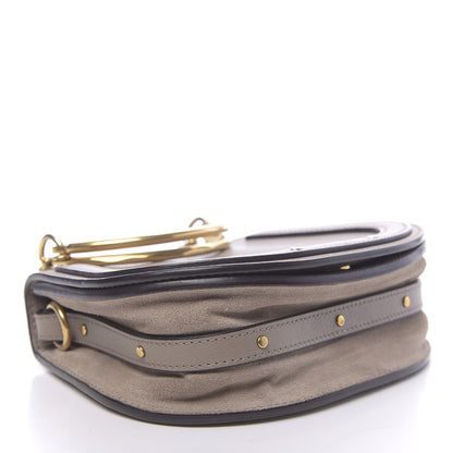 Chloe Calfskin Suede Small Nile Bracelet Bag Motty Grey 4 of 12