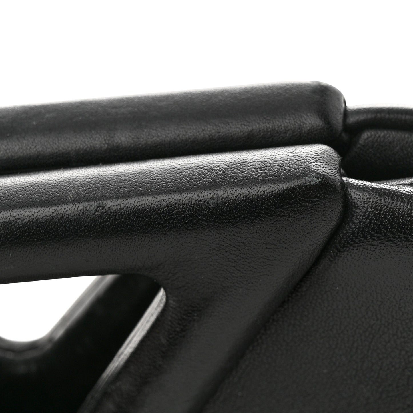 Calfskin Small The Point Triangle Bag Black