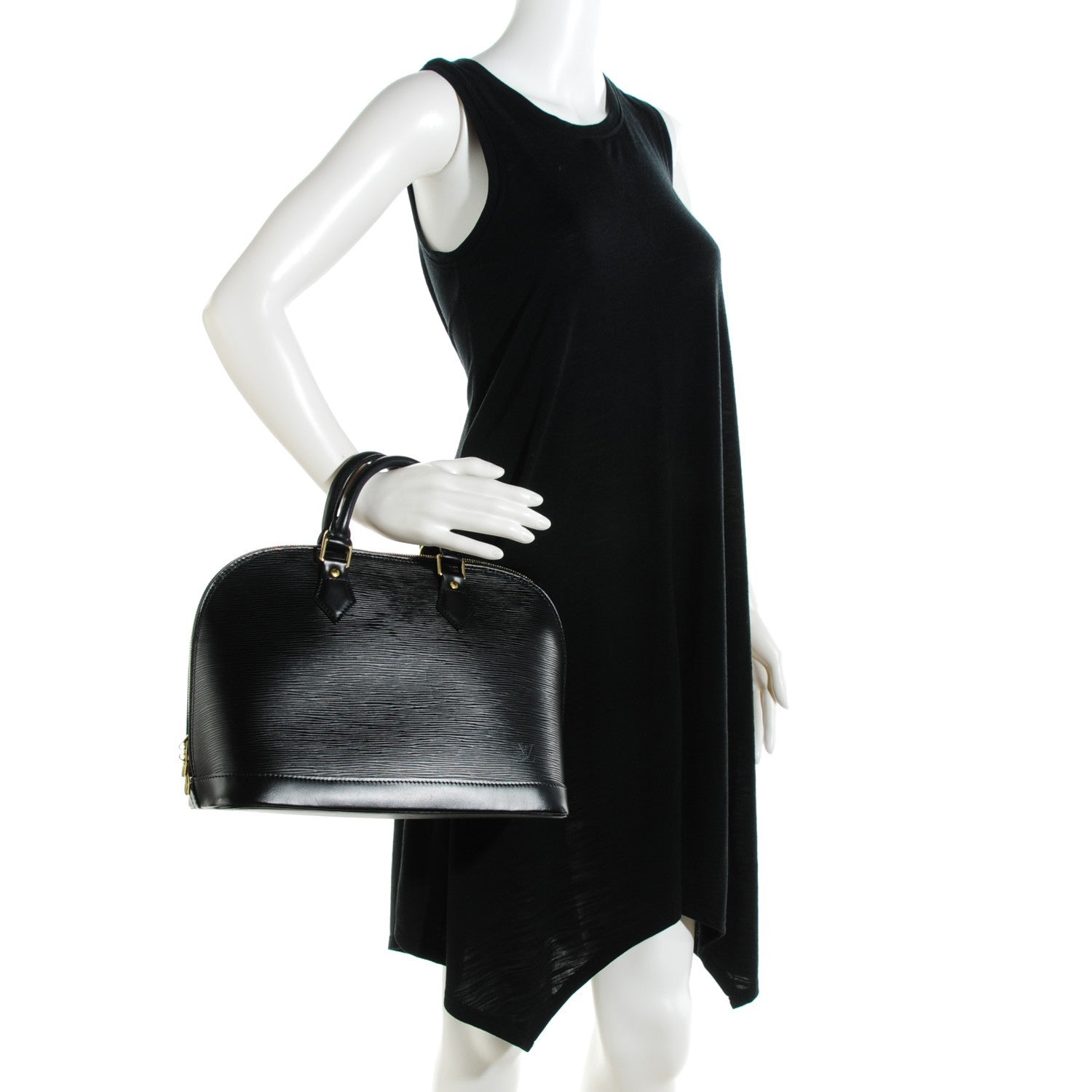 Louis Vuitton Epi Alma PM Black 2 of 8